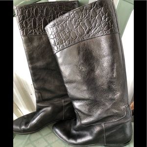 BLACK LEATHER BOOTS By PACO HERRERO, SPAIN SZ 35